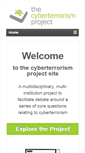 Mobile Screenshot of cyberterrorism-project.org